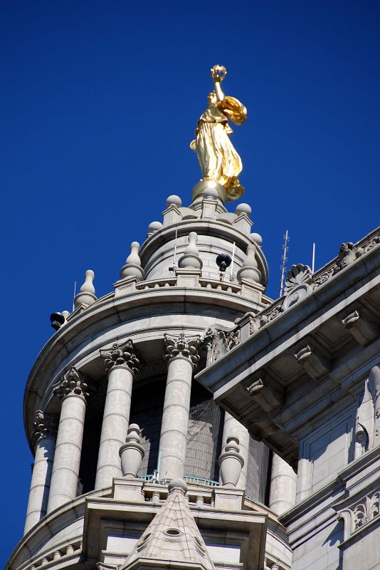 06-5 The Statue Of Civic Fame Sits Atop Manhattan Municipal Building In New York Financial District